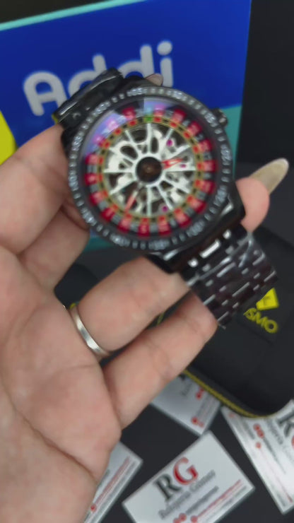 KOSMO AUTOMATICO ORIGINAL RULETA EDICION CASINO PARA HOMBRE REF K2058G - N