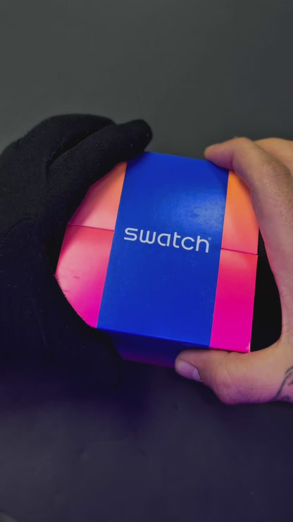 SWATCH ORIGINAL LUXURY NEON SEPPIA  PARA HOMBRE REF SB02B104