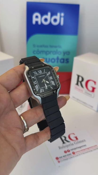 CARTIER DO´SANTOS GOMA PARA HOMBRE REF-NPN