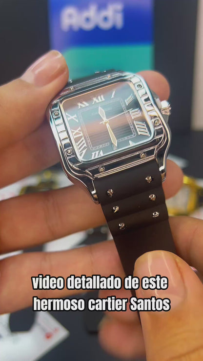 CARTIER DO´SANTOS PARA HOMBRE REF-GOMA-NPN