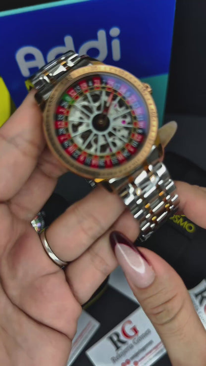 KOSMO AUTOMATICO ORIGINAL RULETA EDICION CASINO PARA HOMBRE REF K2058G - BR