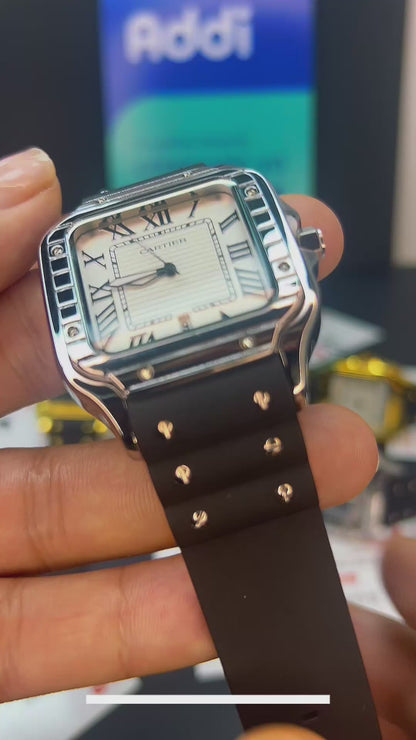 CARTIER DO´SANTOS PARA HOMBRE REF-GOMA-NPB