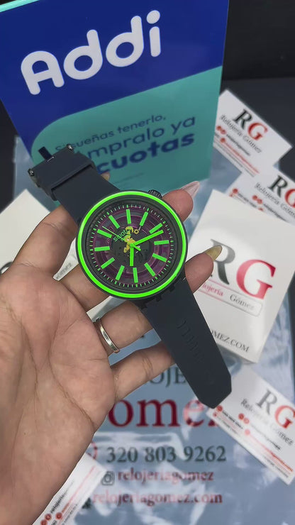 SWATCH SB0 NEON  NEGRO PARA HOMBRE REF-NV