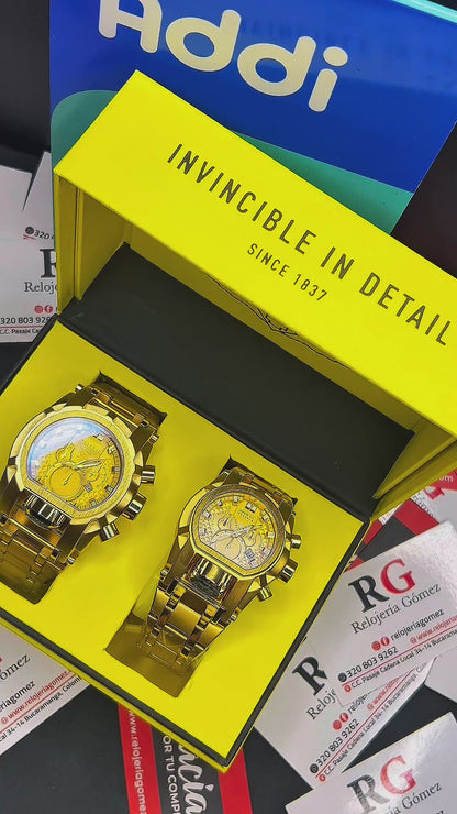 INVICTA BOLT ACERO PAREJA  REF-DD