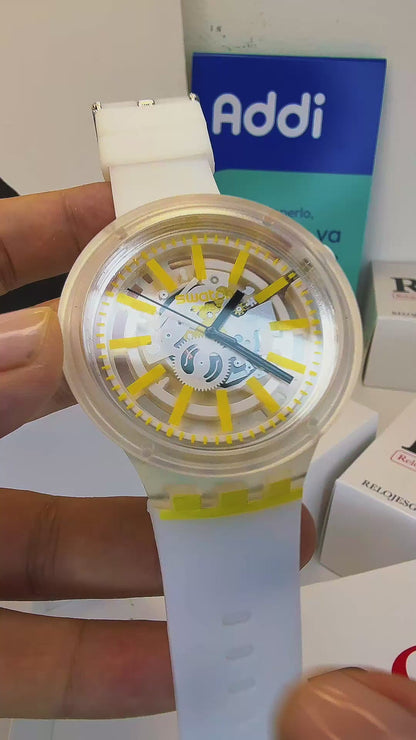 SWATCH TRANSPARENTE PARA HOMBRE REF-BA
