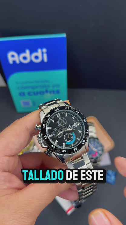CASIO EDIFICE EFR 558  FUNCIONAL PARA HOMBRE REF-PN