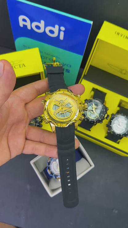 INVICTA DOBLE HORA PARA HOMBRE REF-1837-ND