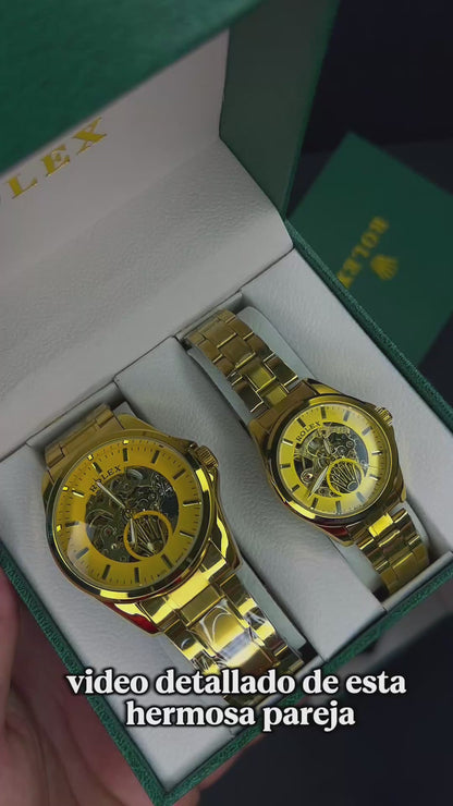 PAREJAS RLX AUTOMATICO CORAZON ABIERTO OYSTER  REF-DD