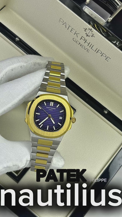 PATEF PHILIPPE  LUXURY AUTOMATICO REF NAUTILUS CARA AZUL