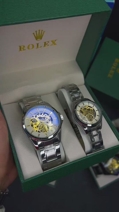 PAREJA RLX AUTOMATICO CORAZON ABIERTO OYSTER  REF-P