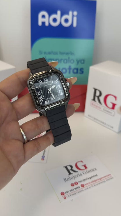 CARTIER DO´SANTOS GOMA PARA HOMBRE REF-NN