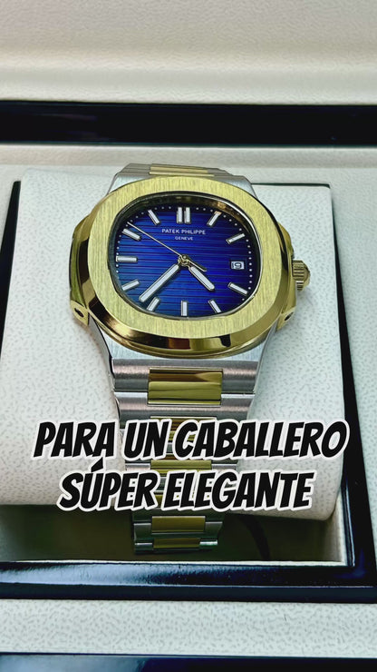 PATEF PHILIPPE  LUXURY AUTOMATICO REF NAUTILUS CARA AZUL